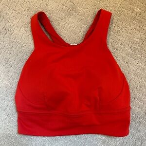 Lululemon Red Halter Bra (size 6)